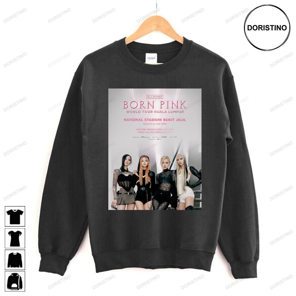 Born Pink World Kuala Lumpur Black Pink 2023 Tour Awesome Shirts